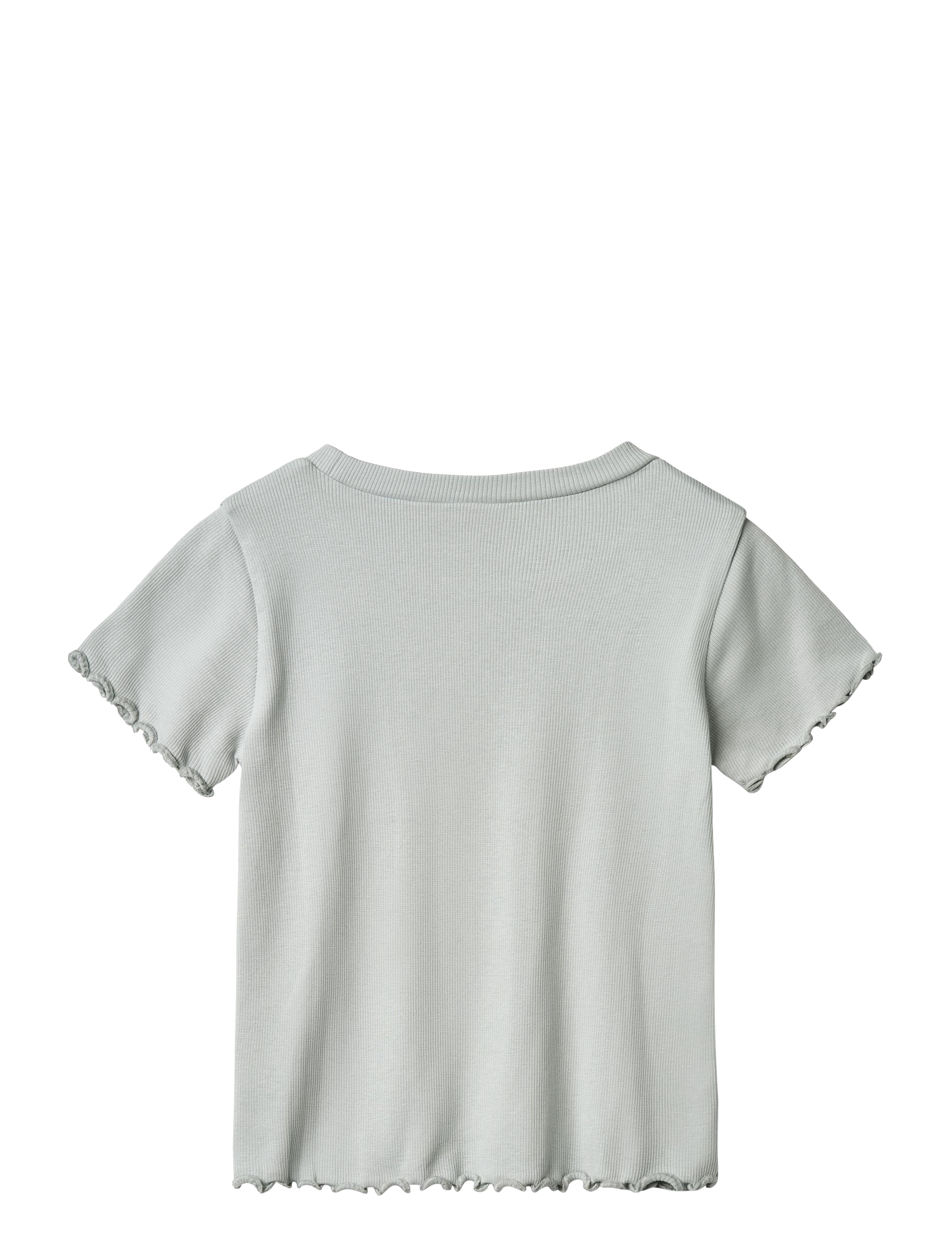 Wheat - Rib T-Shirt S/S Irene - soft blue - 1