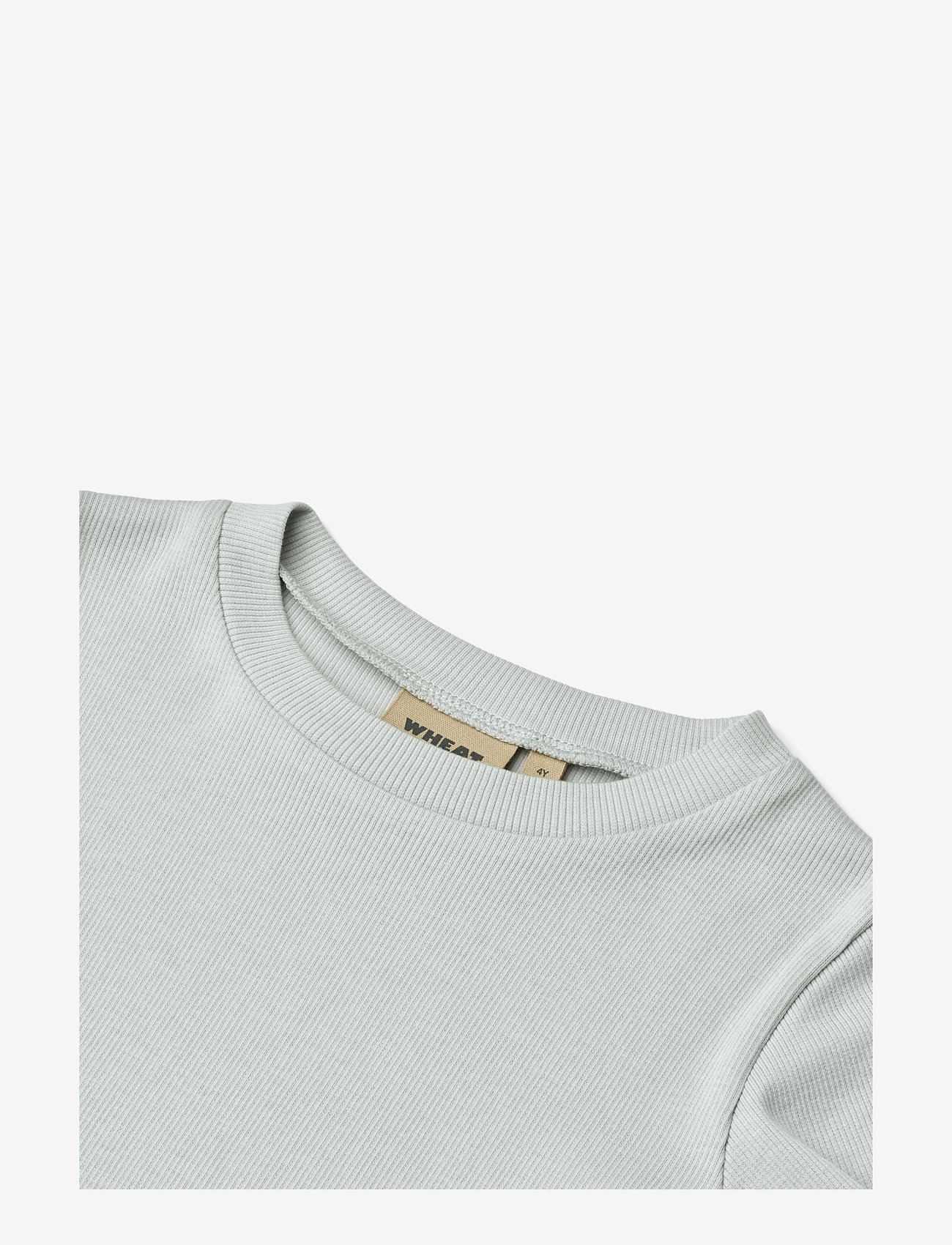 Wheat - Rib T-Shirt S/S Irene - kortærmede t-shirts - soft blue - 2