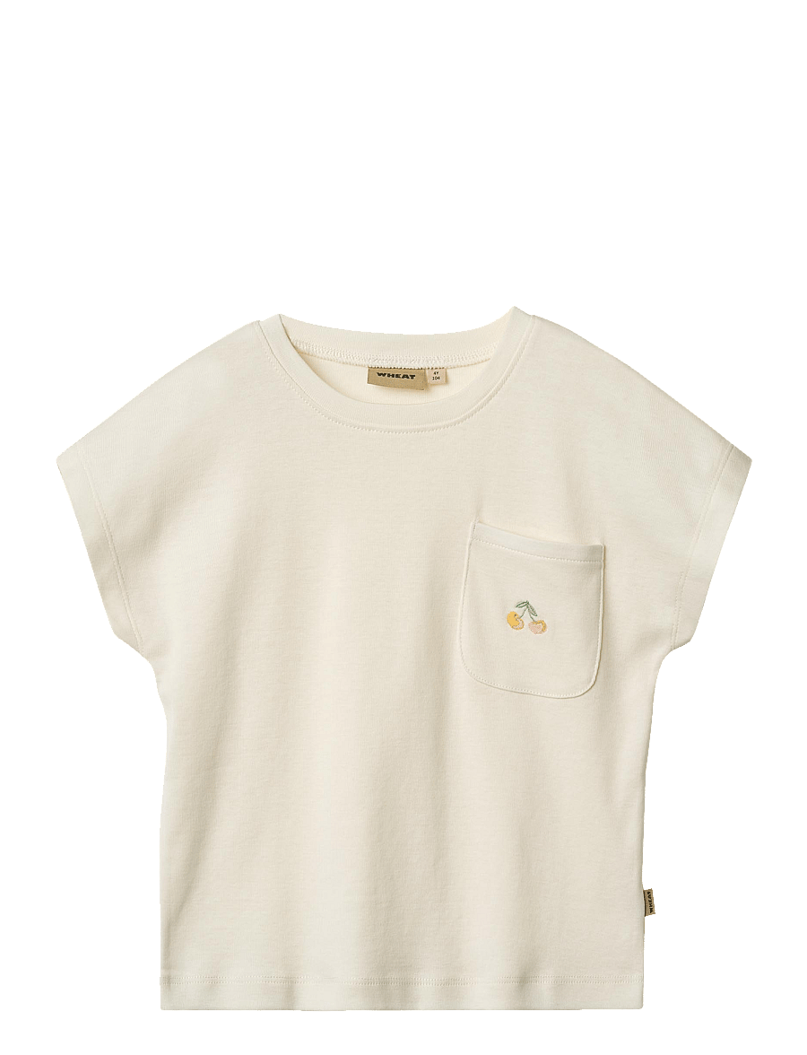 Wheat - T-Shirt S/S Signe - ivory - 0