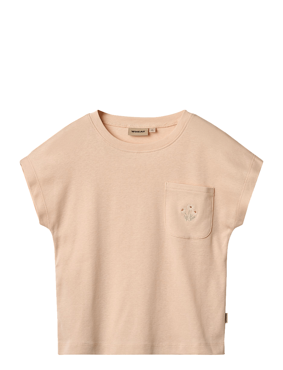 Wheat - T-Shirt S/S Signe - rose water - 0
