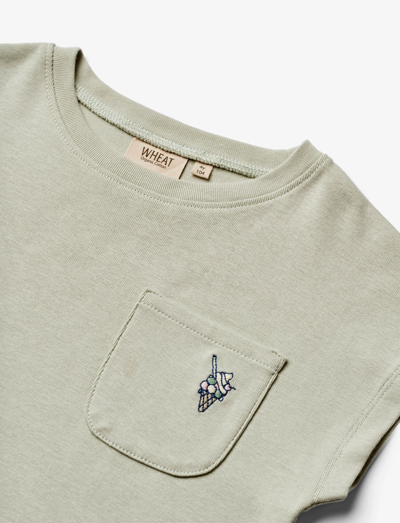 Wheat - T-Shirt S/S Signe - sea mist - 2