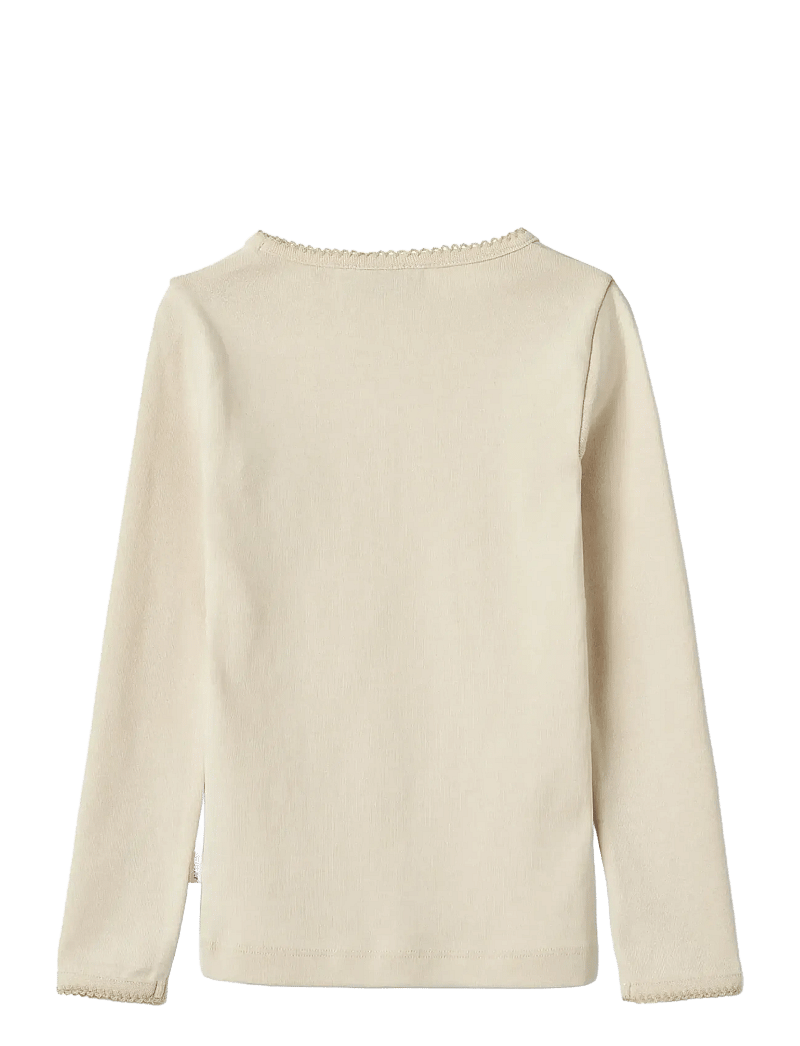 Wheat - T-shirt L/S Belis - pitkähihaiset t-paidat - eggshell - 1