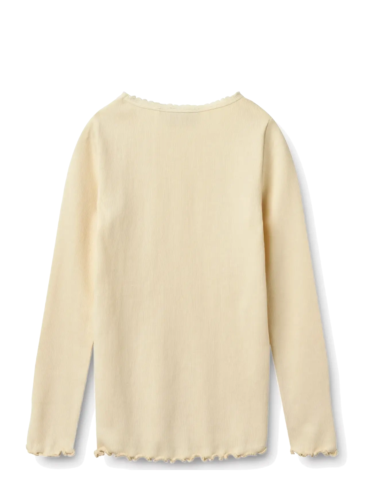 Wheat - Rib T-Shirt L/S Reese - marškinėliai ilgomis rankovėmis - barely apricot - 1