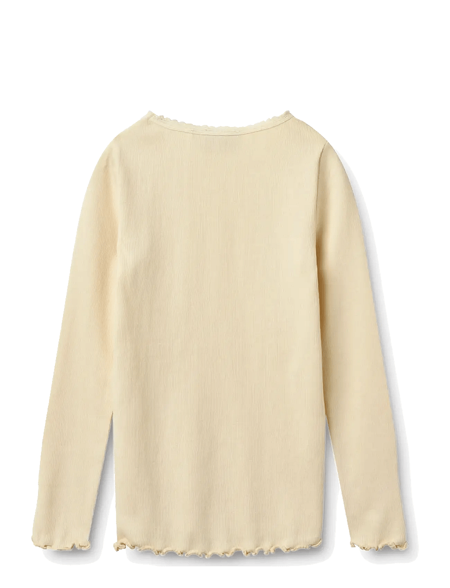 Wheat - Rib T-Shirt L/S Reese - langärmelig - barely apricot - 1