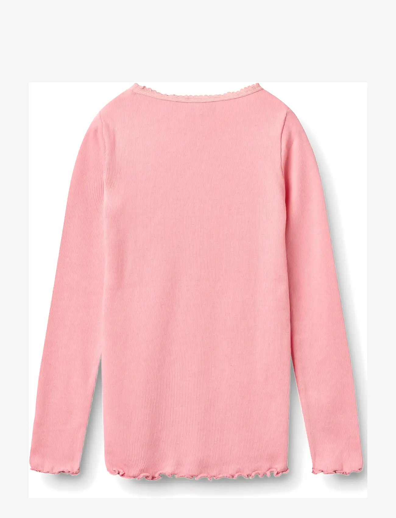 Wheat - Rib T-Shirt L/S Reese - langærmede t-shirts - bubblegum - 1