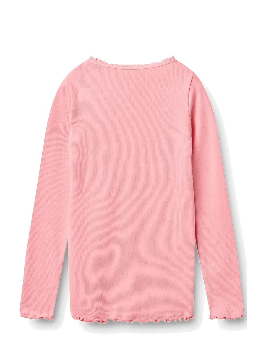 Wheat - Rib T-Shirt L/S Reese - langärmelig - bubblegum - 1