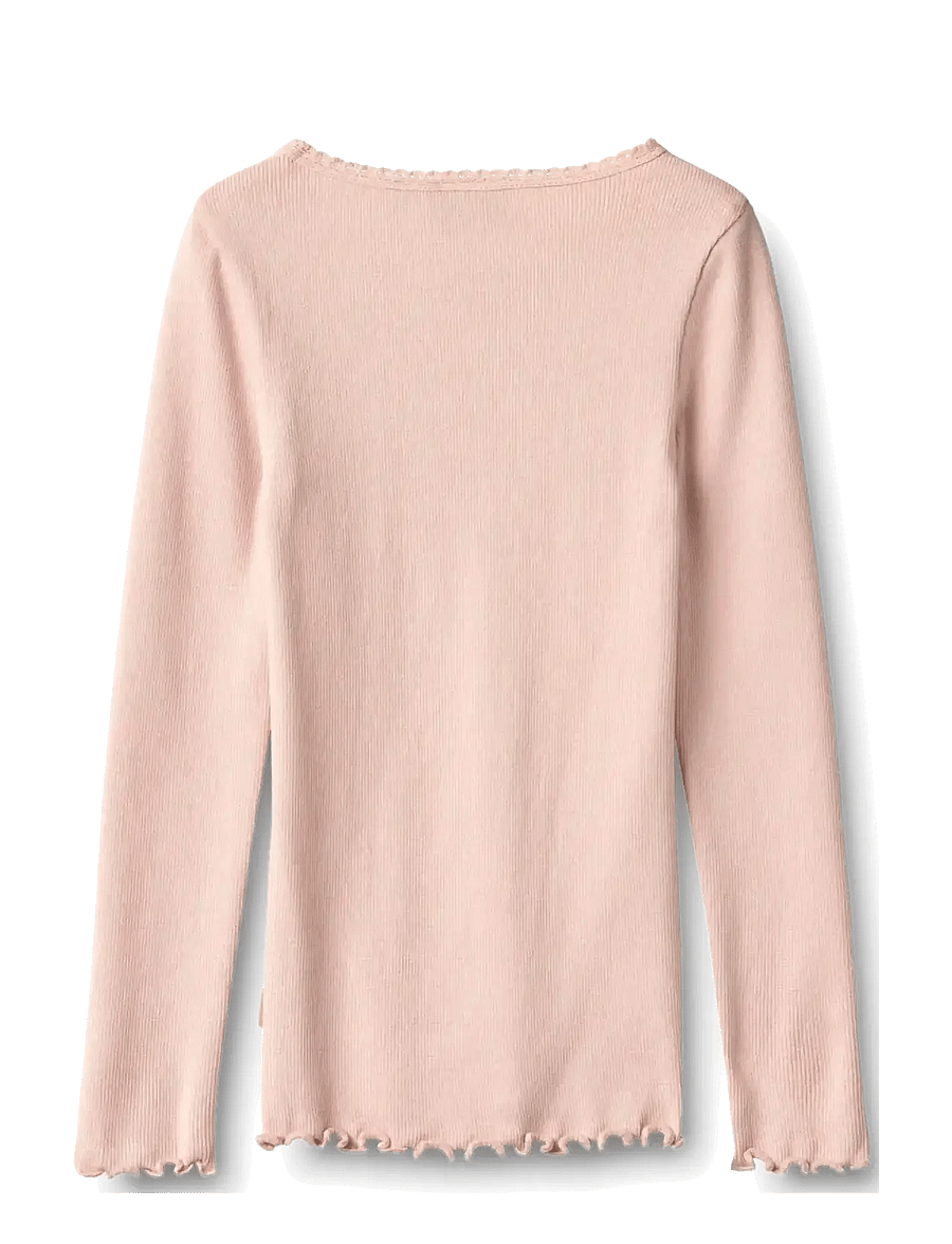 Wheat - Rib T-Shirt L/S Reese - langärmelig - dim rose - 1