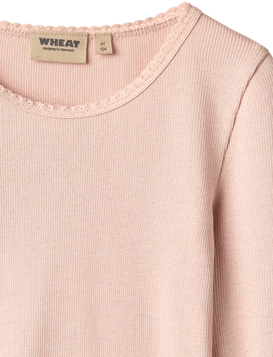 Wheat - Rib T-Shirt L/S Reese - langärmelig - dim rose - 2