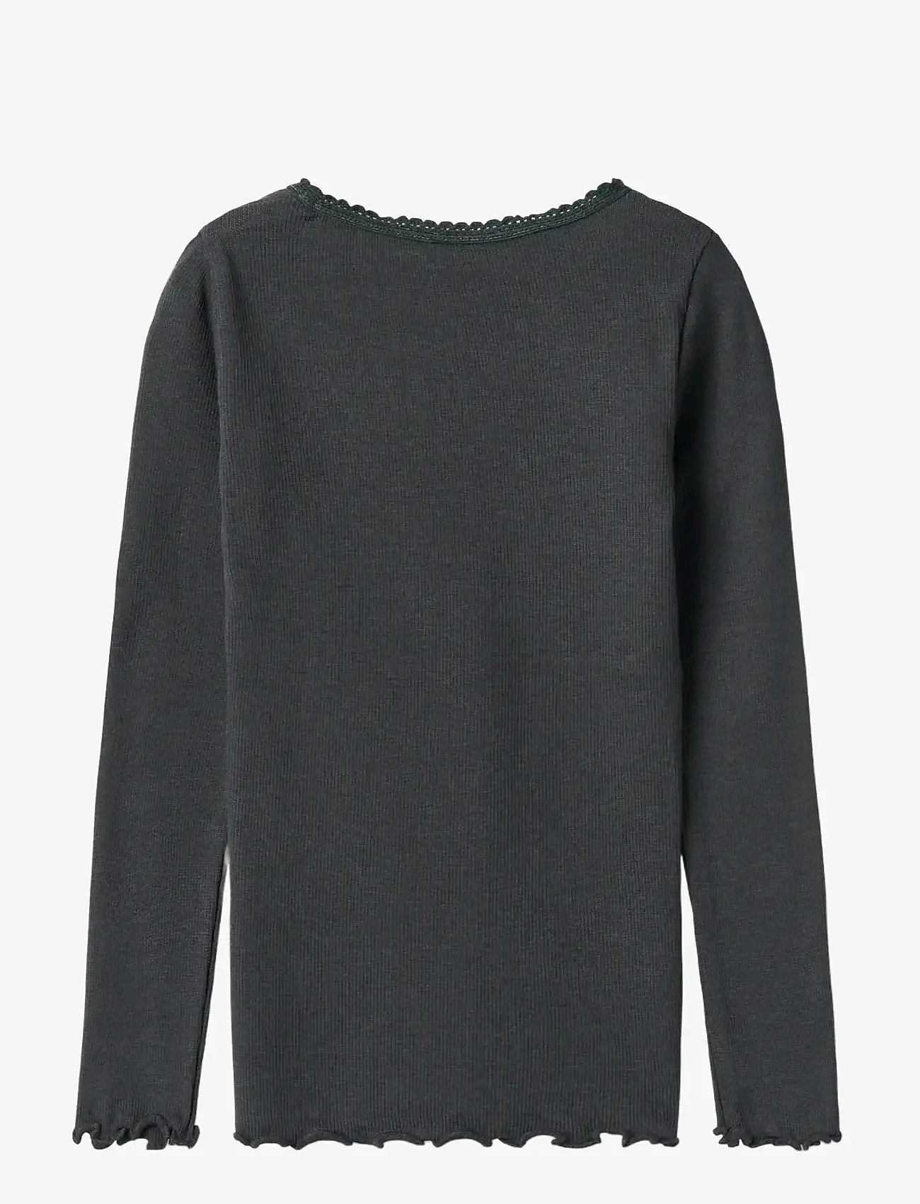 Wheat - Rib T-Shirt L/S Reese - langærmede t-shirts - night - 1