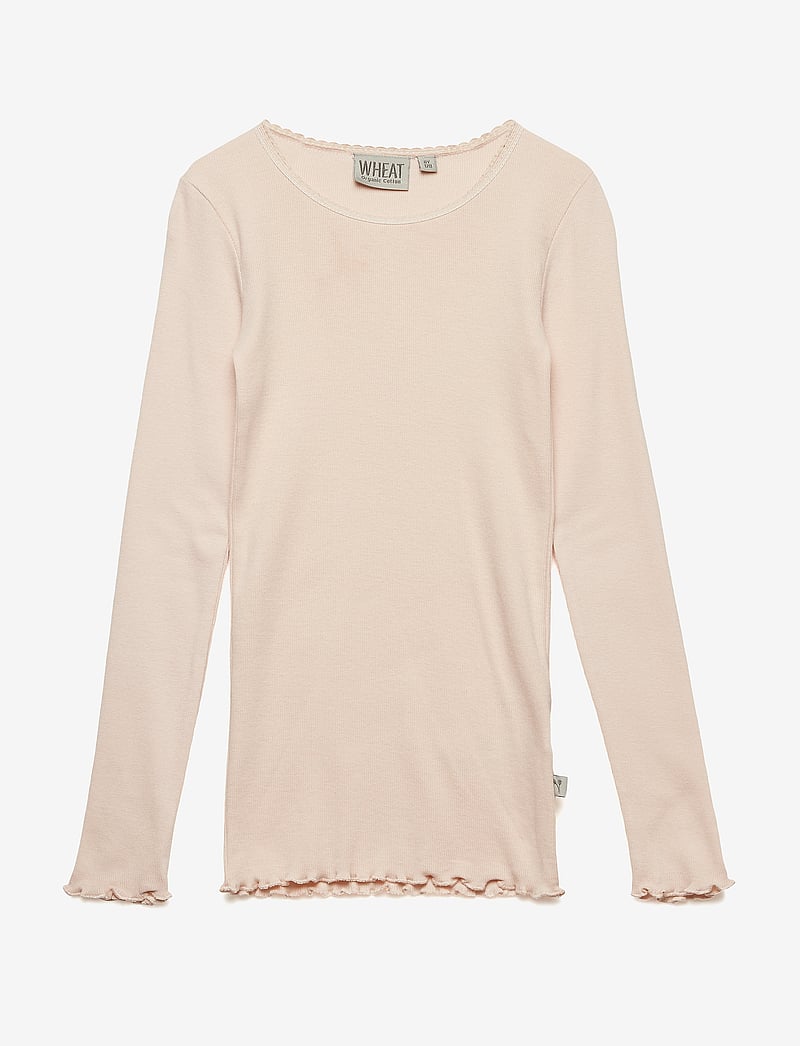 Wheat - Rib T-Shirt L/S Reese - langärmelig - powder - 0