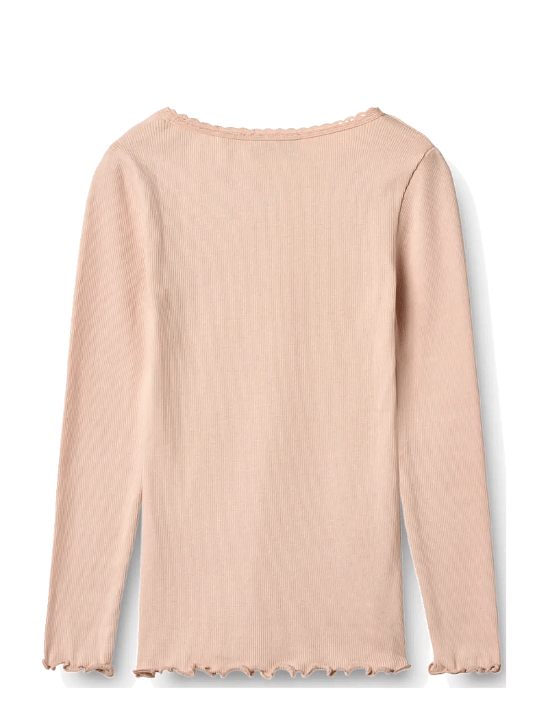 Wheat - Rib T-Shirt L/S Reese - langärmelig - powder - 2