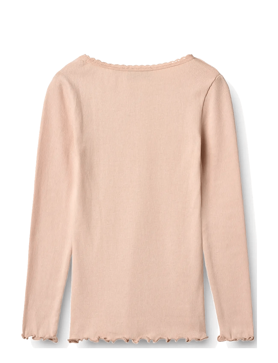 Wheat - Rib T-Shirt L/S Reese - langärmelig - powder - 2