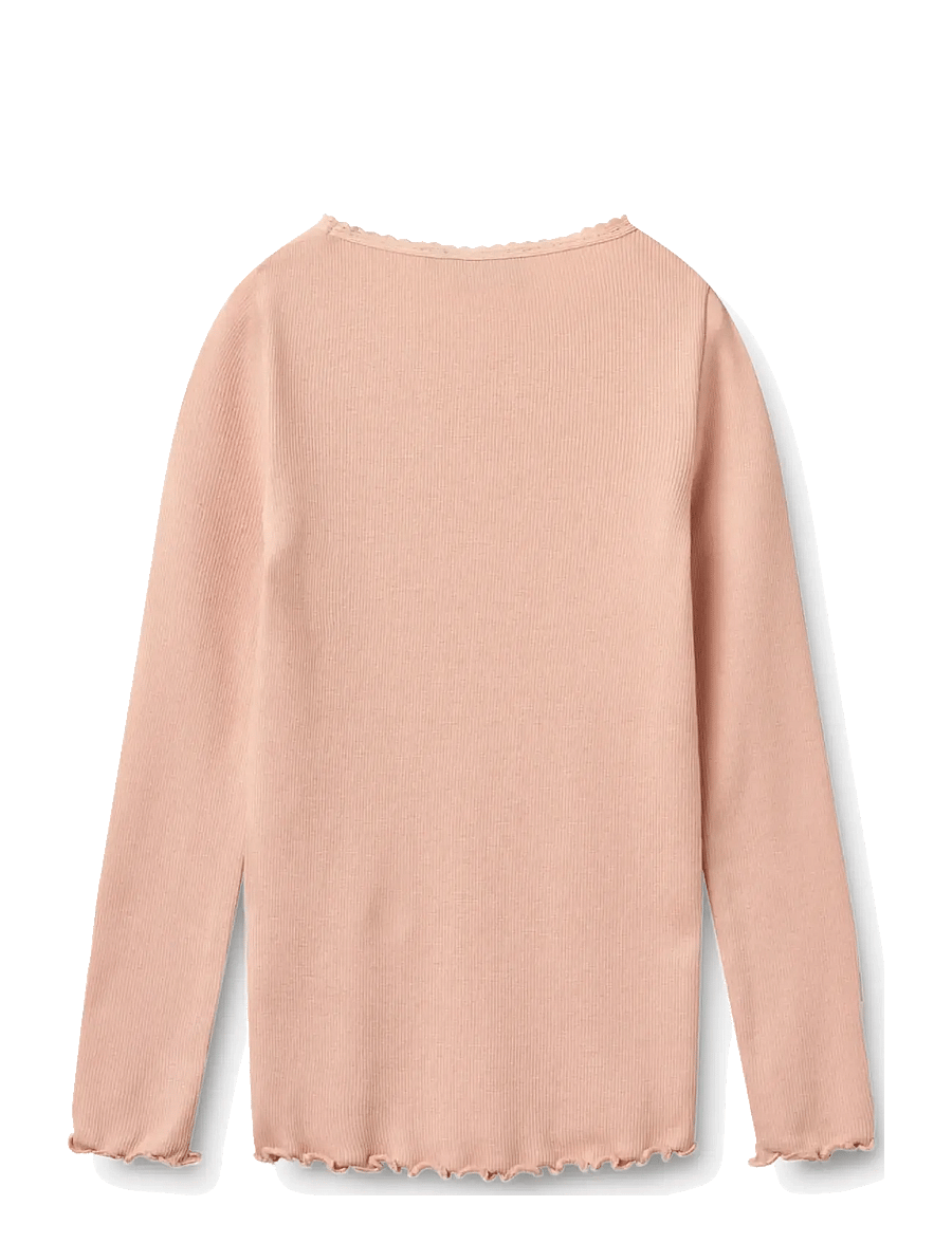 Wheat - Rib T-Shirt L/S Reese - langärmelig - rose cloud - 1