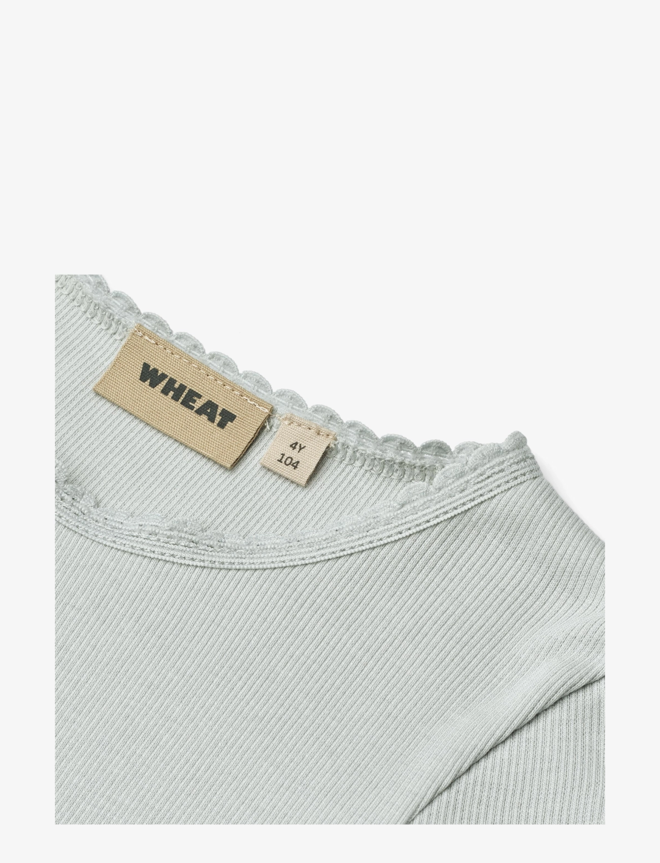 Wheat - Rib T-Shirt L/S Reese - langærmede t-shirts - soft blue - 2