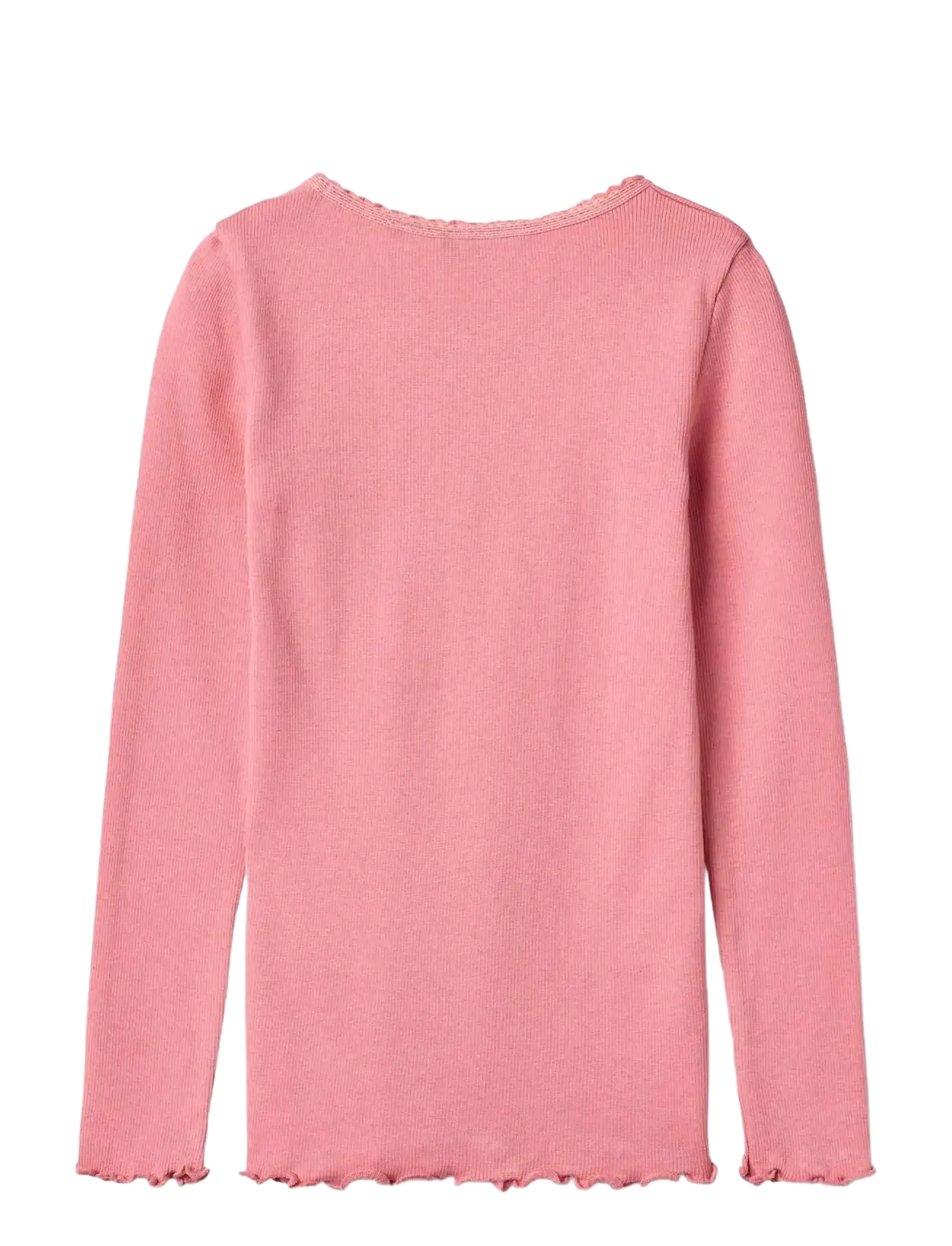 Wheat - Rib T-Shirt L/S Reese - langærmede t-shirts - soft pink - 1