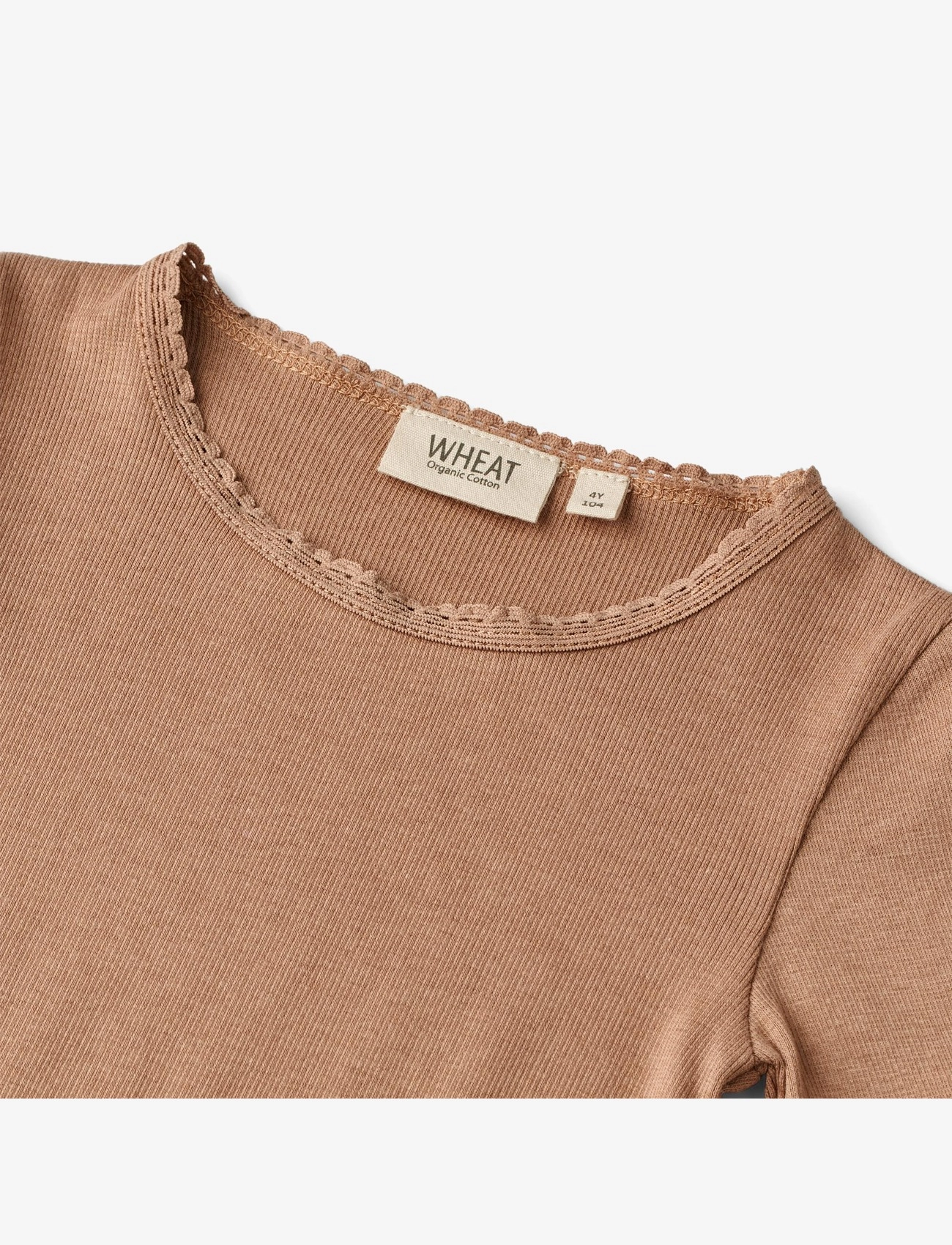Wheat - Rib T-Shirt Reese - berry dust - 2