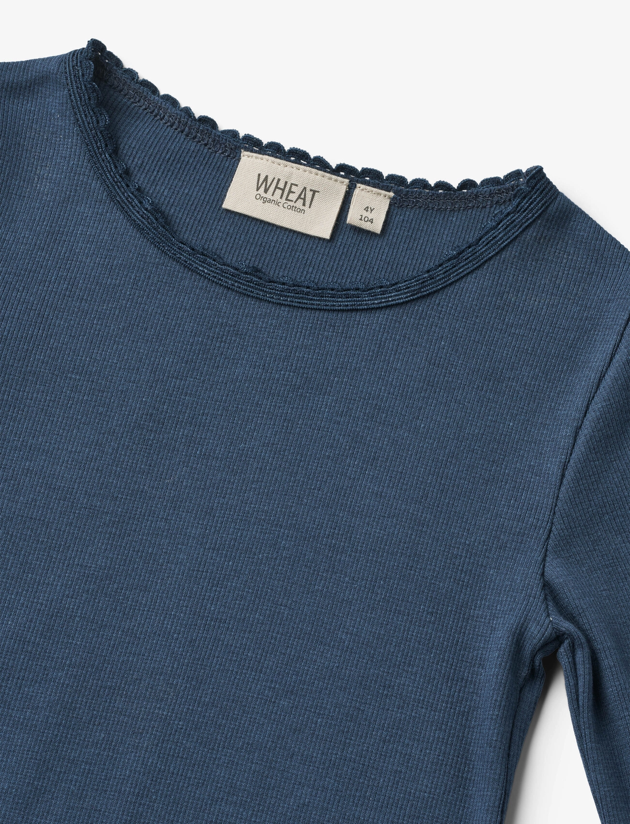 Wheat - Rib T-Shirt L/S Reese - blue waves - 2