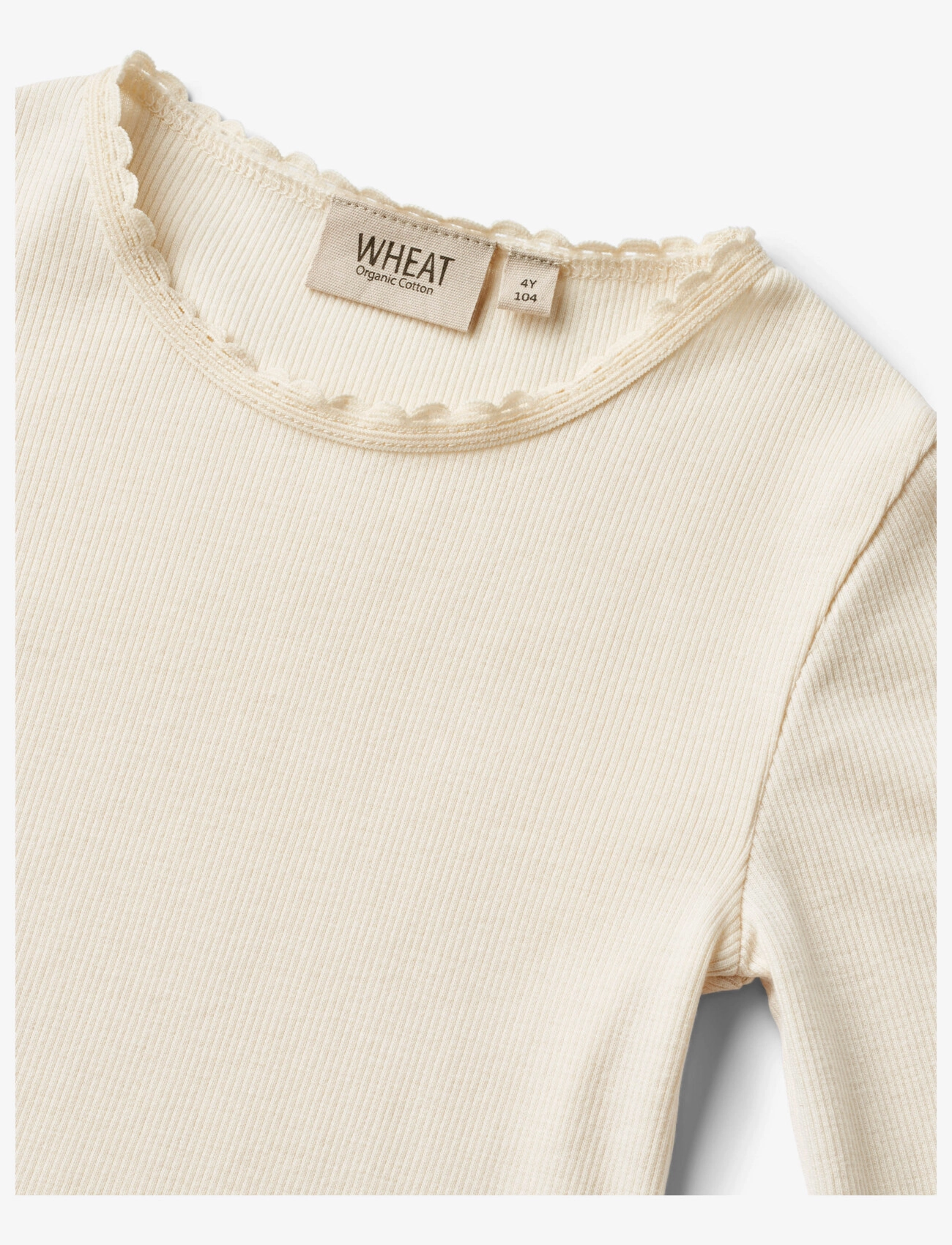 Wheat - Rib T-Shirt L/S Reese - cream - 2