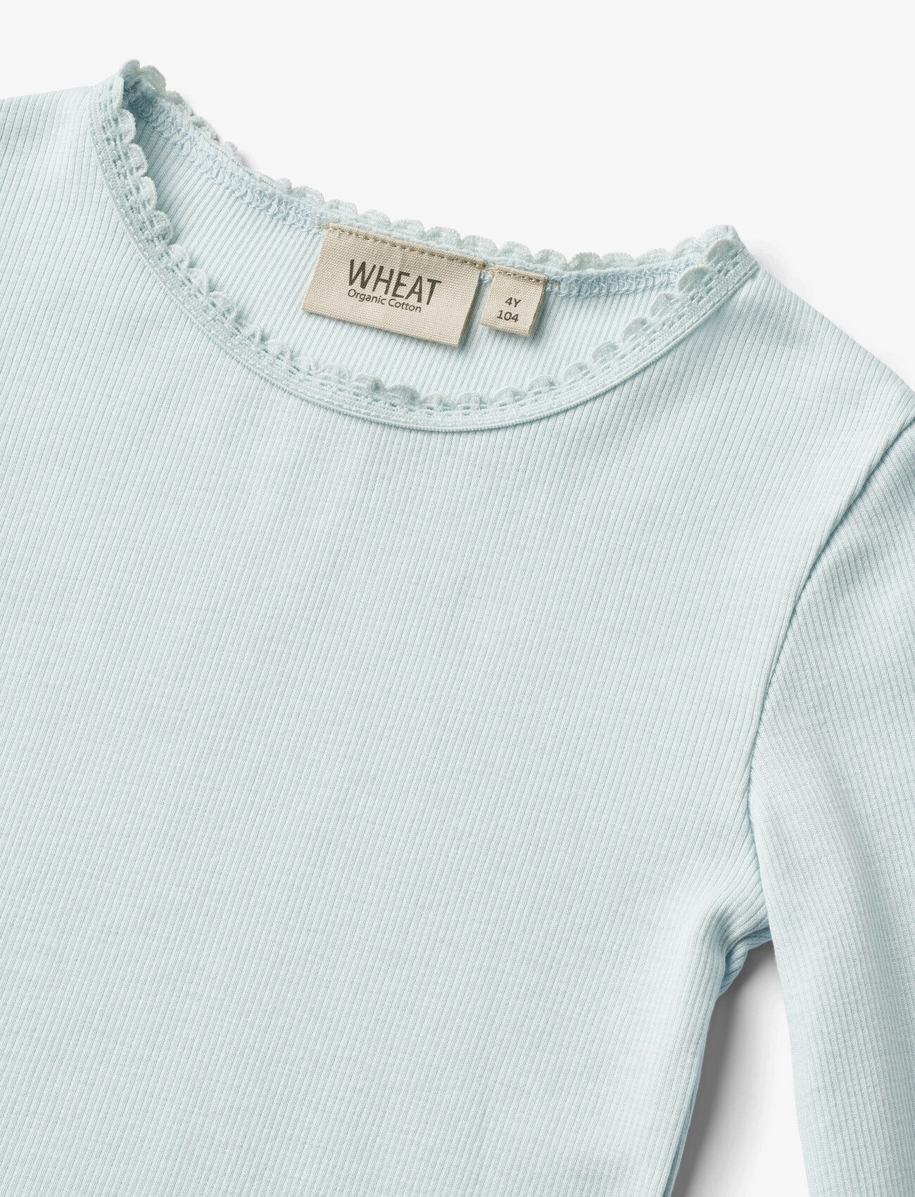 Wheat - Rib T-Shirt L/S Reese - light blue - 2