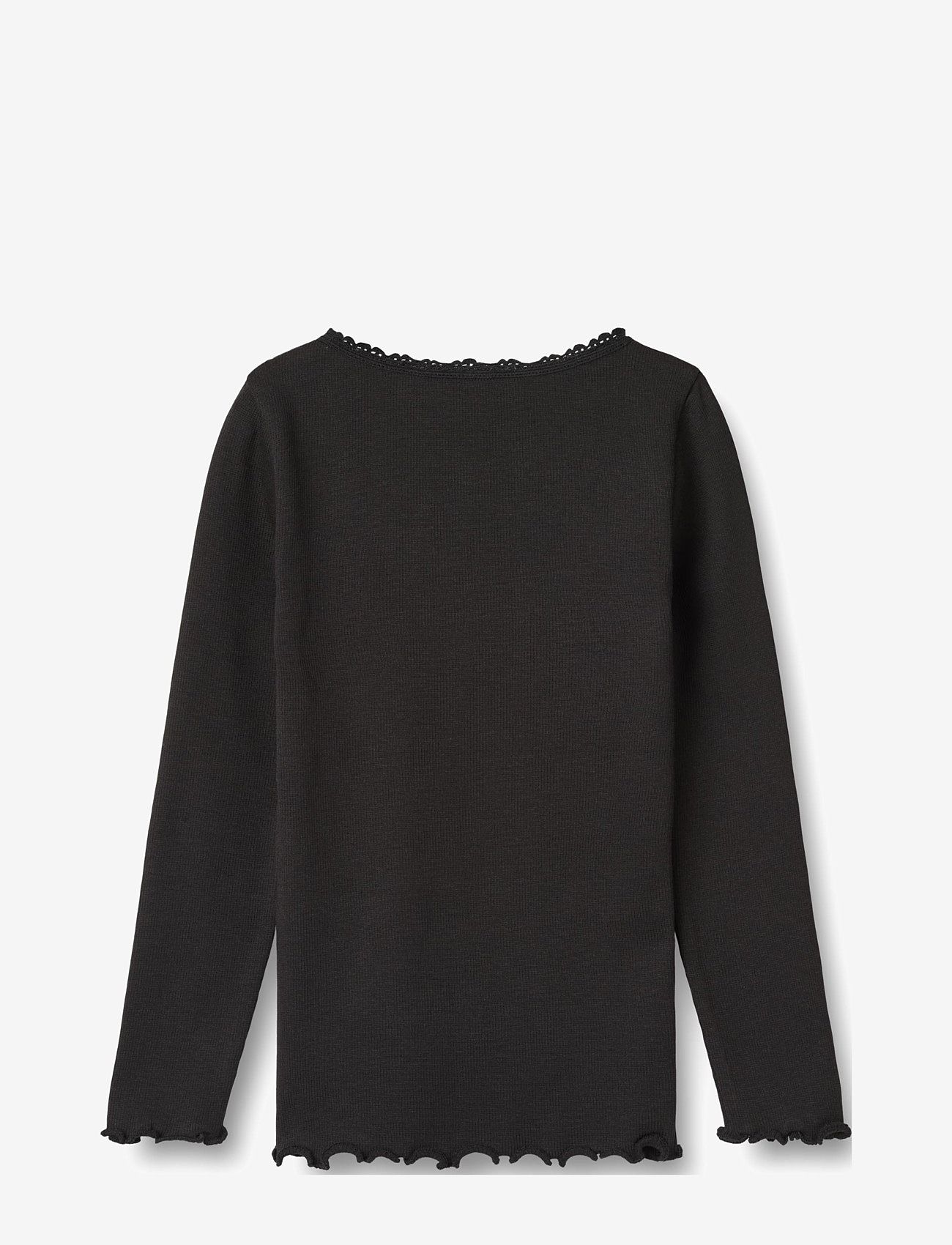 Wheat - Rib T-Shirt L/S Reese - black - 1
