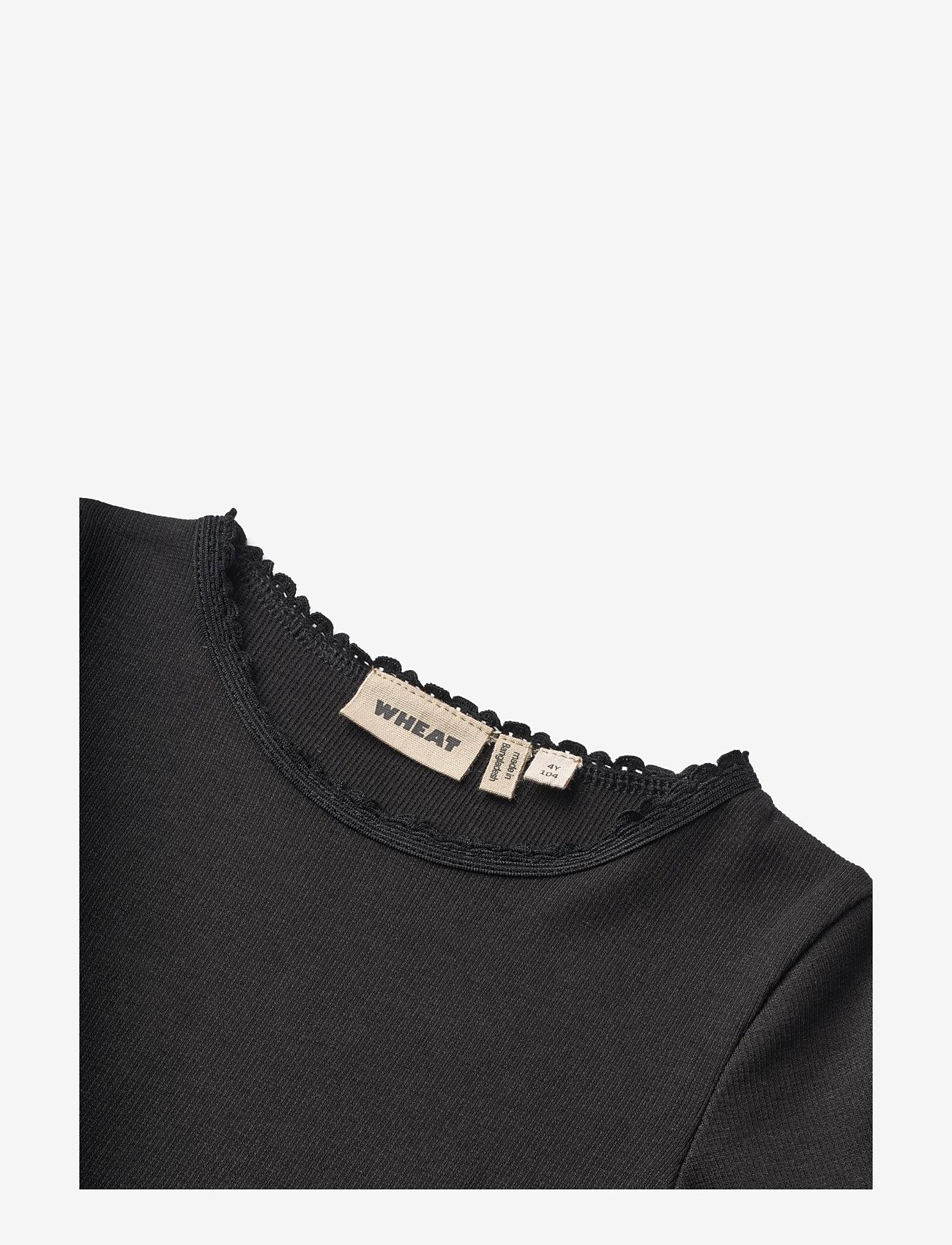 Wheat - Rib T-Shirt L/S Reese - black - 2