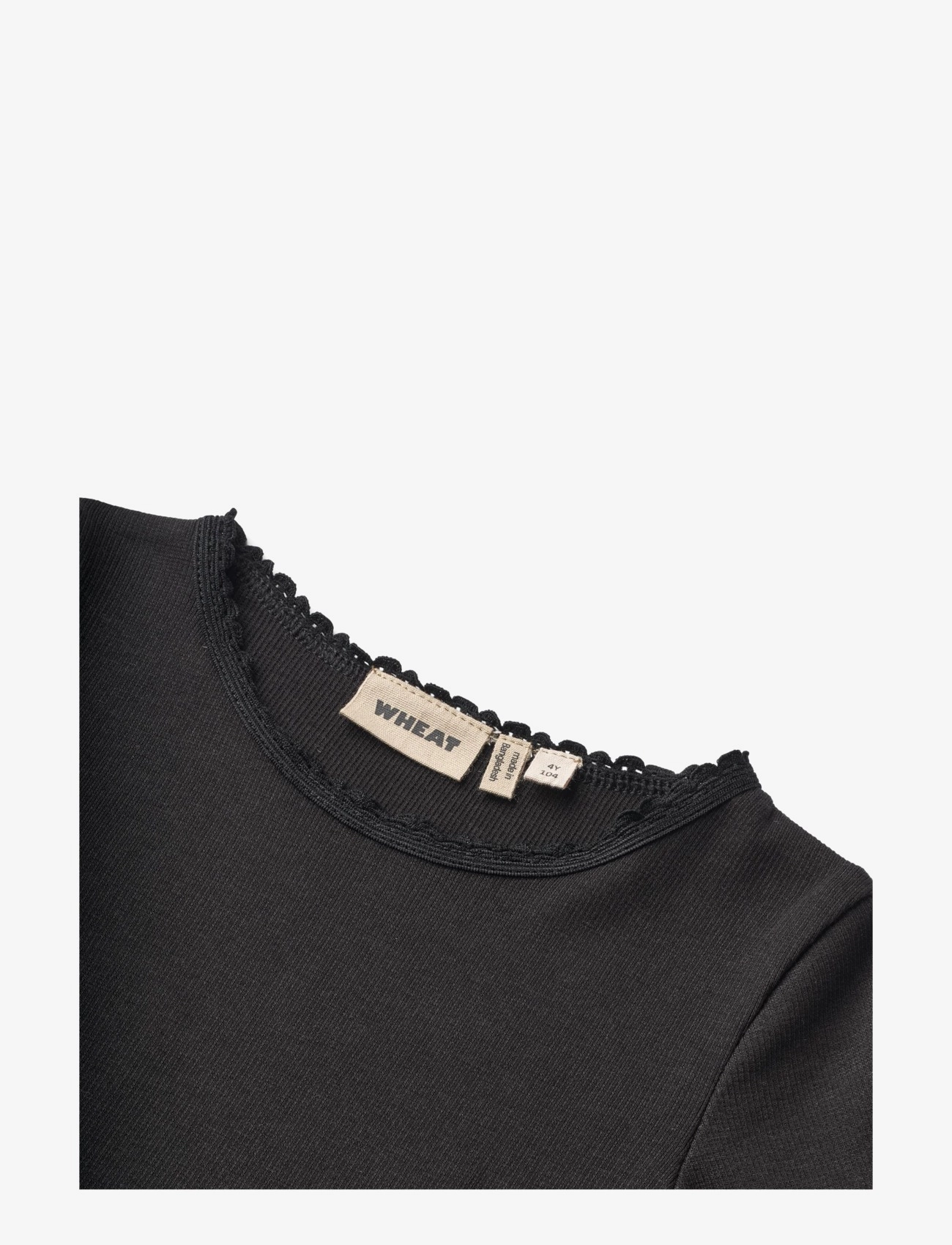 Wheat - Rib T-Shirt L/S Reese - black - 2