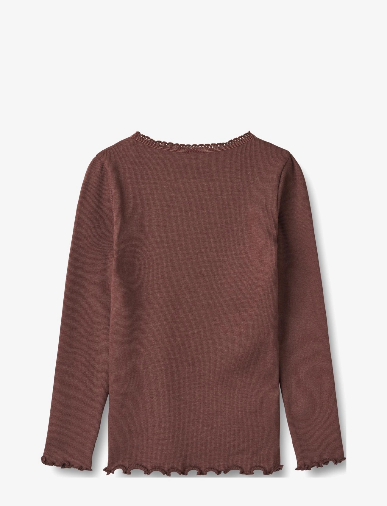 Wheat - Rib T-Shirt L/S Reese - eggplant - 1