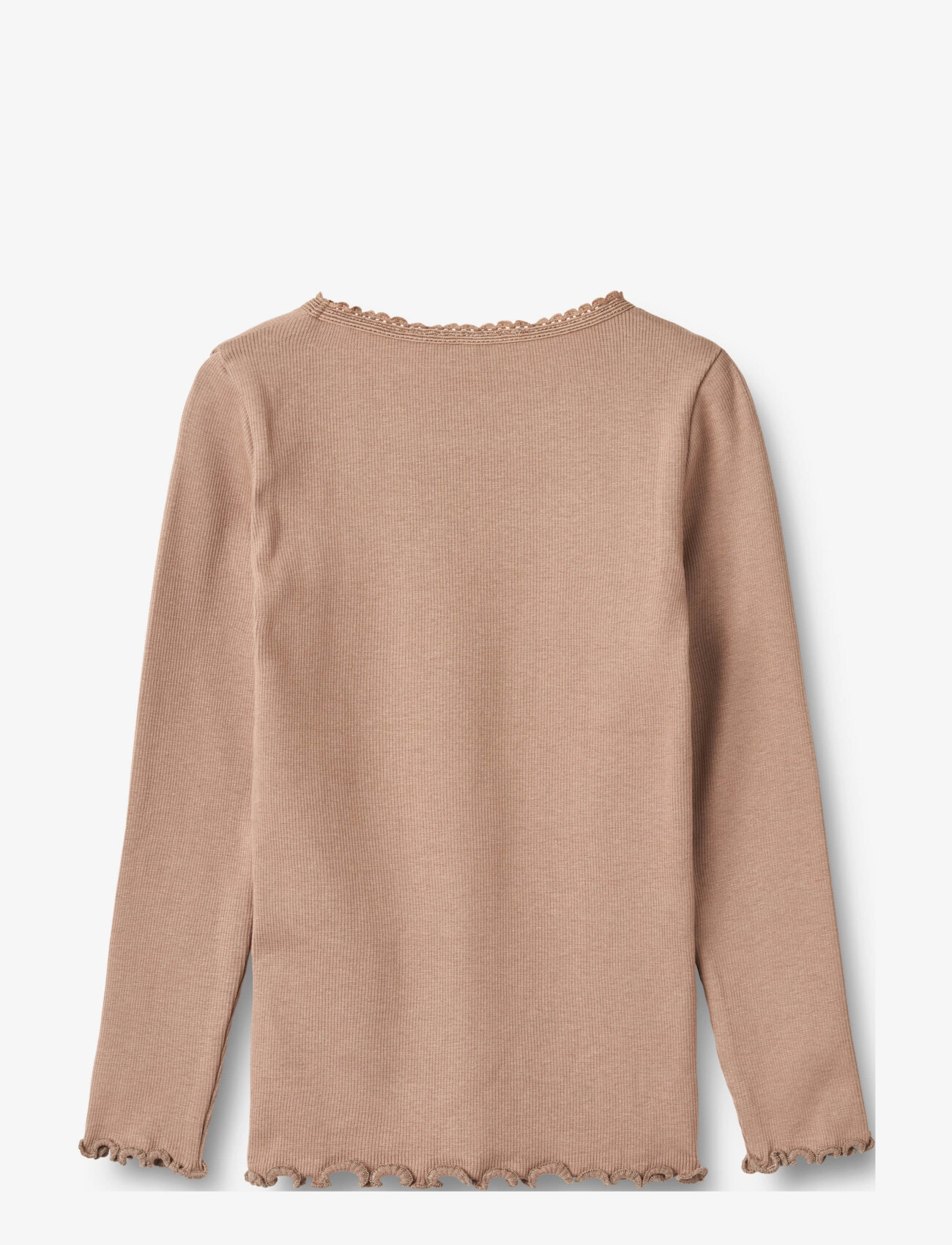 Wheat - Rib T-Shirt L/S Reese - nougat rose - 1