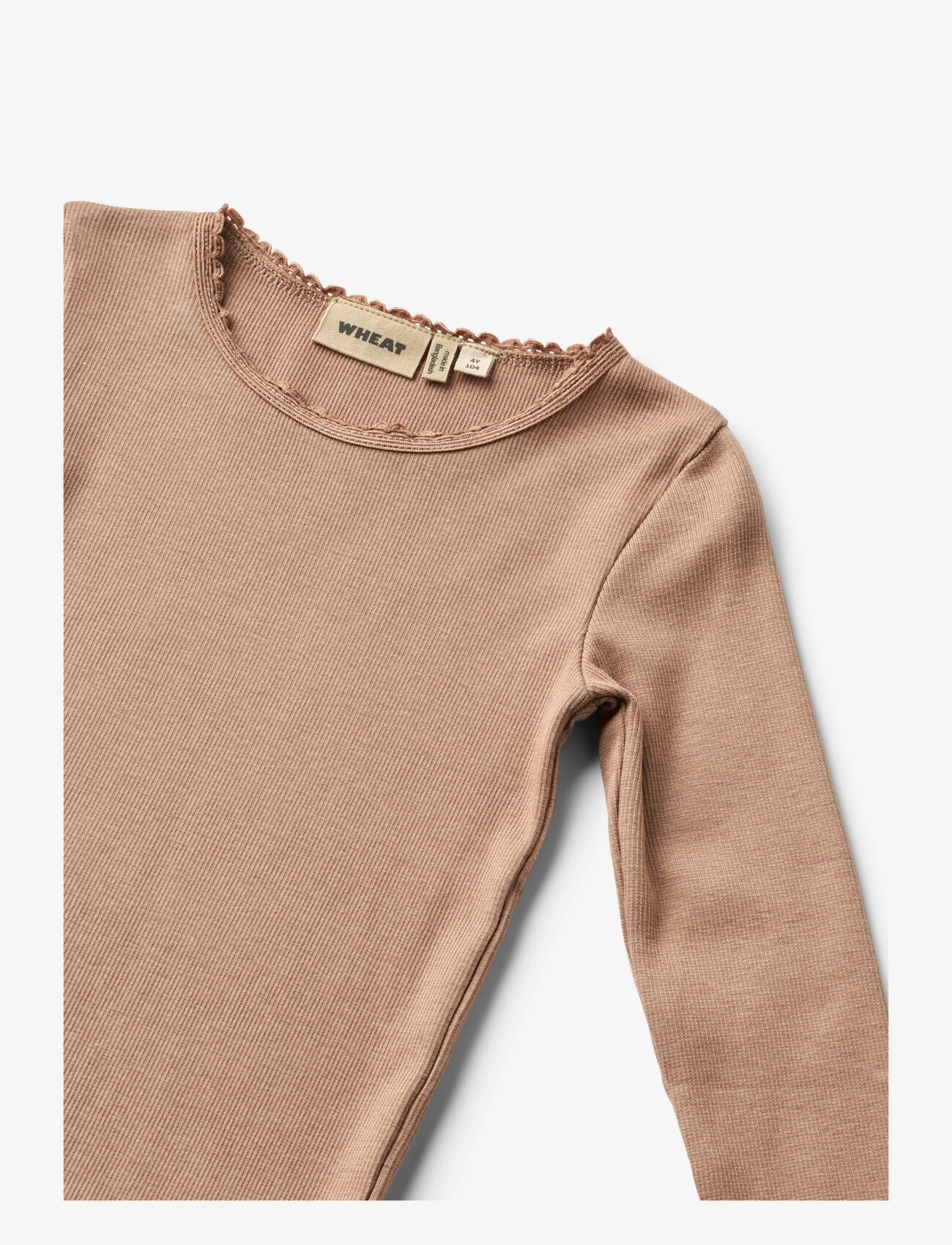 Wheat - Rib T-Shirt L/S Reese - nougat rose - 2