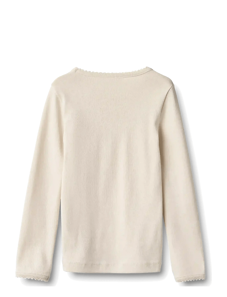 Wheat - T-shirt L/S Print Belis - eggshell - 1