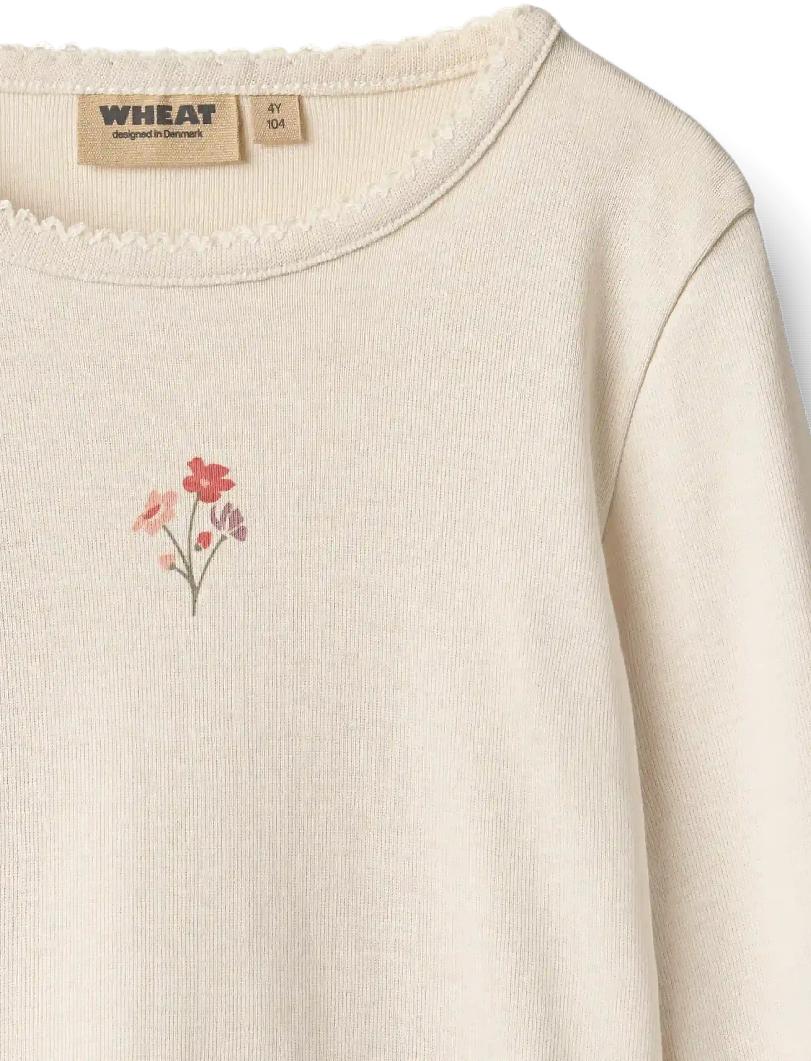Wheat - T-shirt L/S Print Belis - eggshell - 2