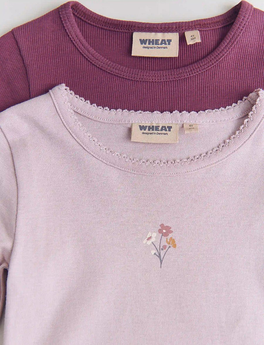Wheat - T-shirt L/S Print Belis - langärmelig - soft lilac - 2