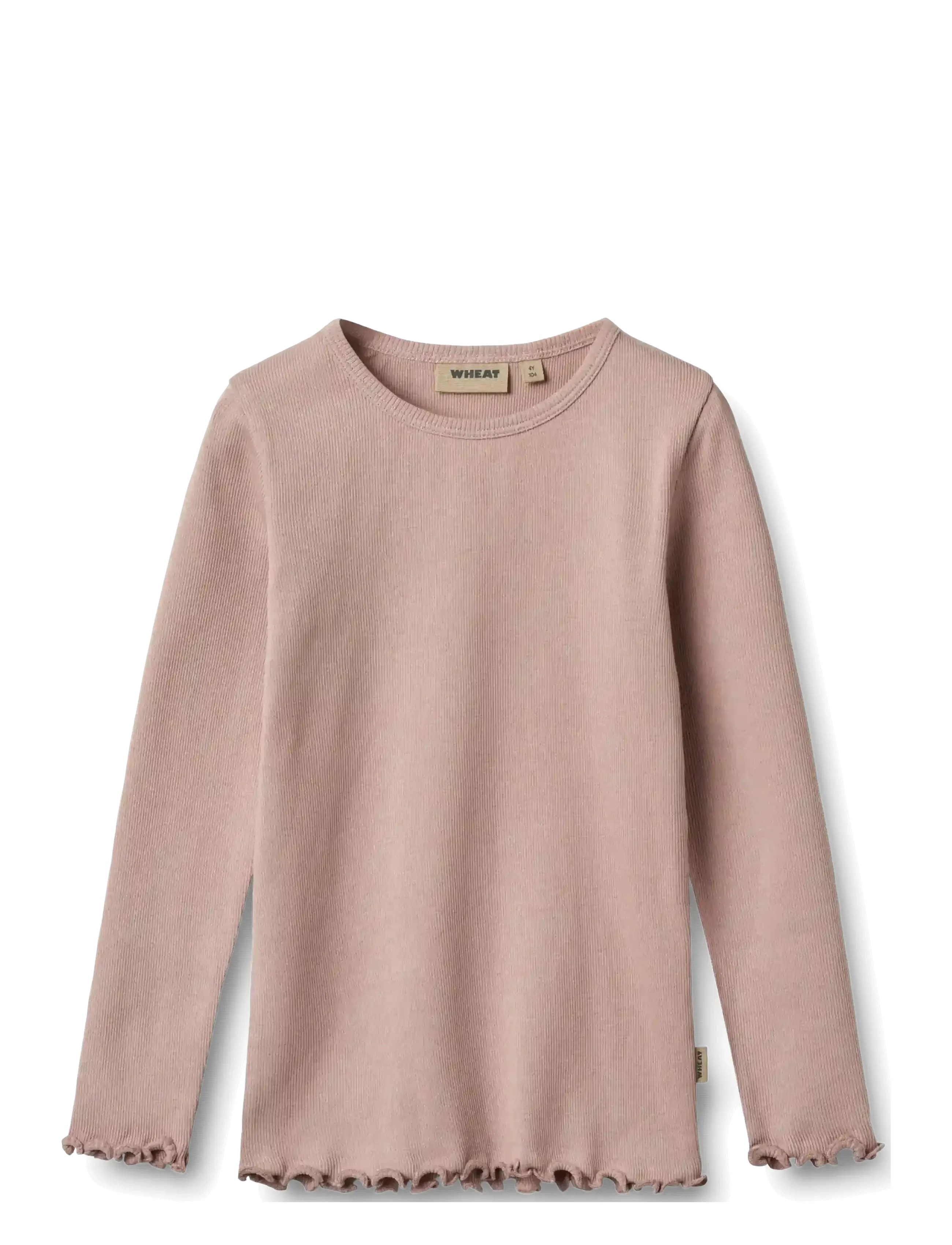 Wheat - 2 Rib T-shirts L/S Ida - langærmede t-shirts - eggplant - 4