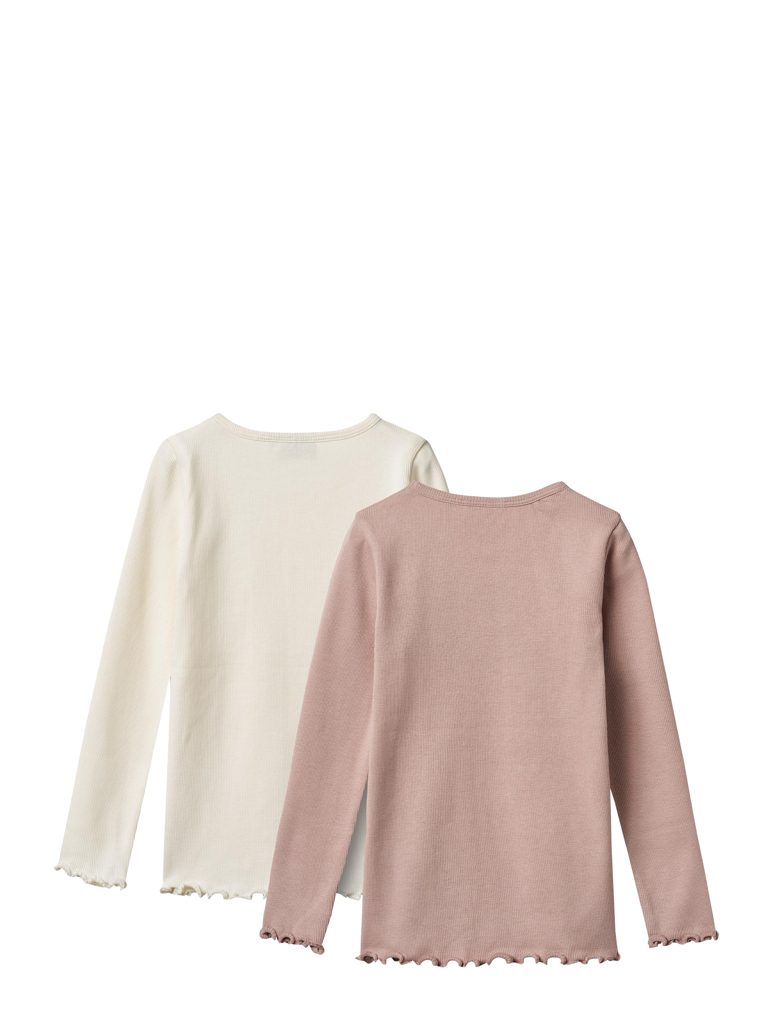 Wheat - 2 Rib T-shirts L/S Ida - langärmelig - rose powder - 1