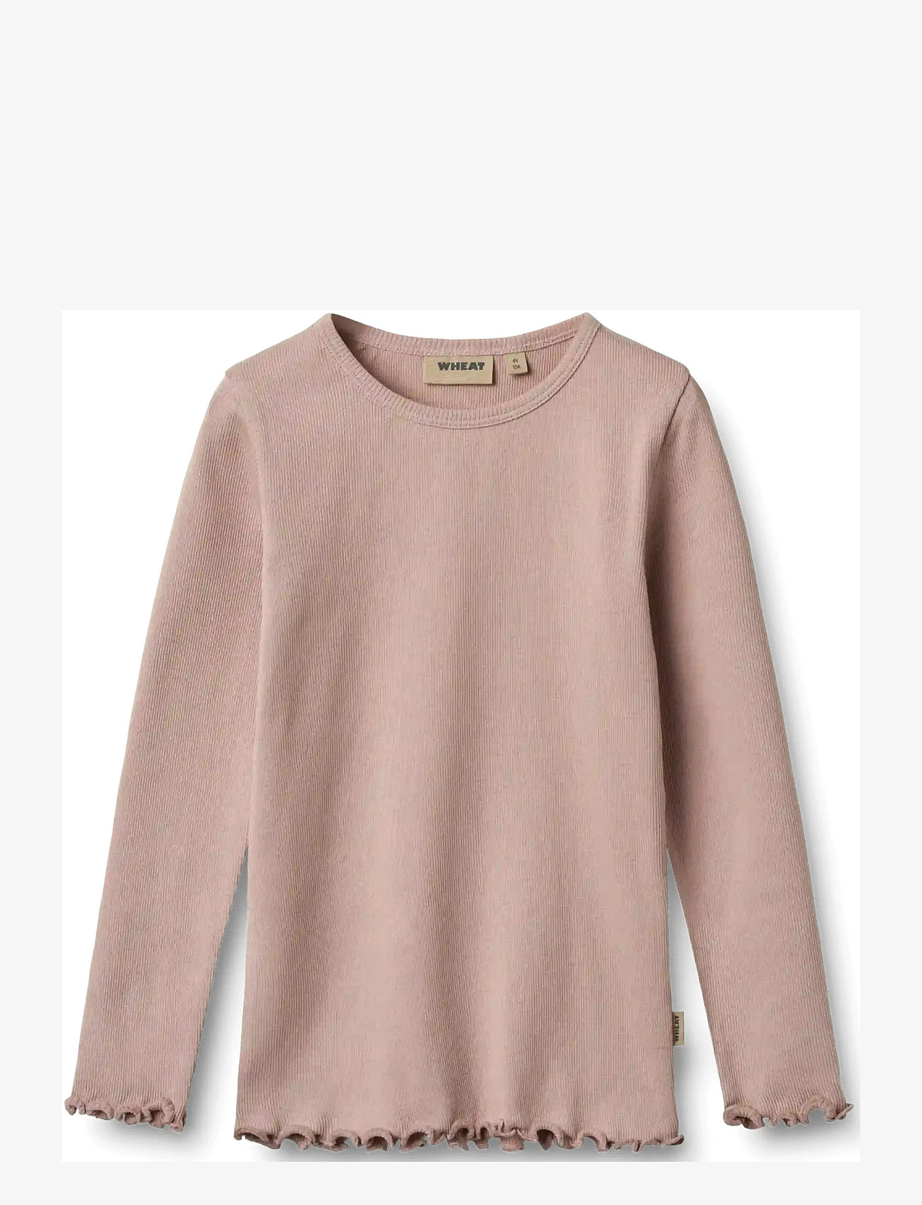 Wheat - 2 Rib T-shirts L/S Ida - long-sleeved t-shirts - rose powder - 3