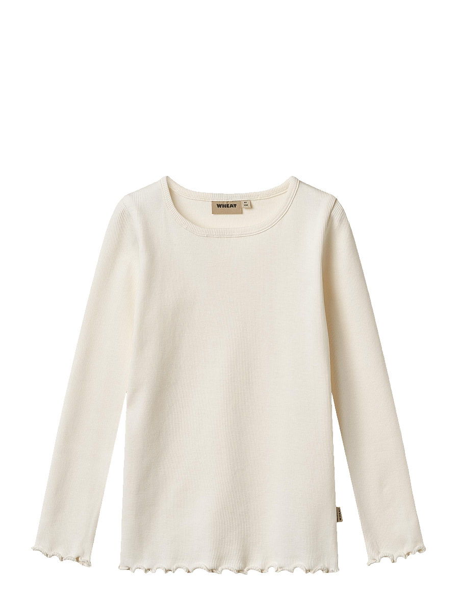 Wheat - T-shirt L/S Ida - langärmelig - ivory - 0