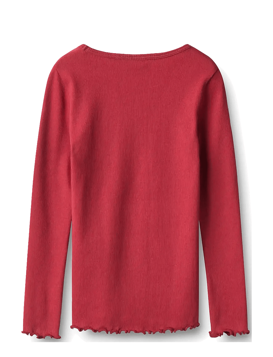 Wheat - T-shirt L/S Ida - langärmelig - red cherry - 1