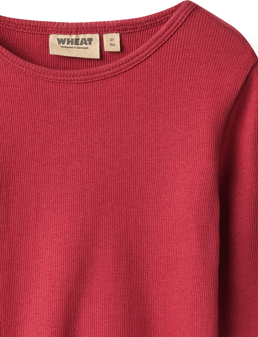 Wheat - T-shirt L/S Ida - langärmelig - red cherry - 2