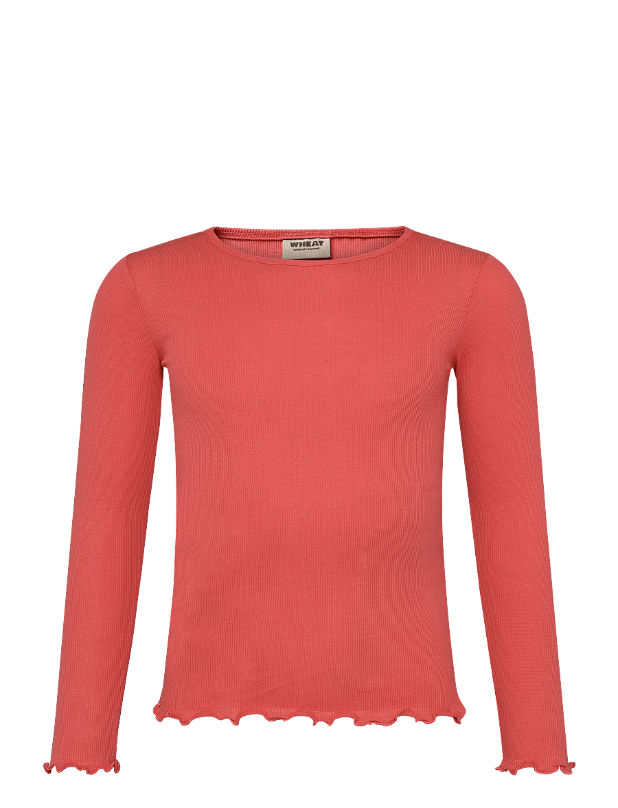 Wheat - T-shirt L/S Ida - langärmelig - watermelon - 0