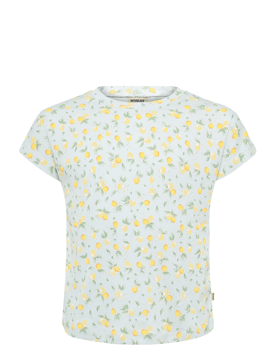 Wheat - T-shirt S/S Bette - kortærmede t-shirts - summer blue citrus - 0