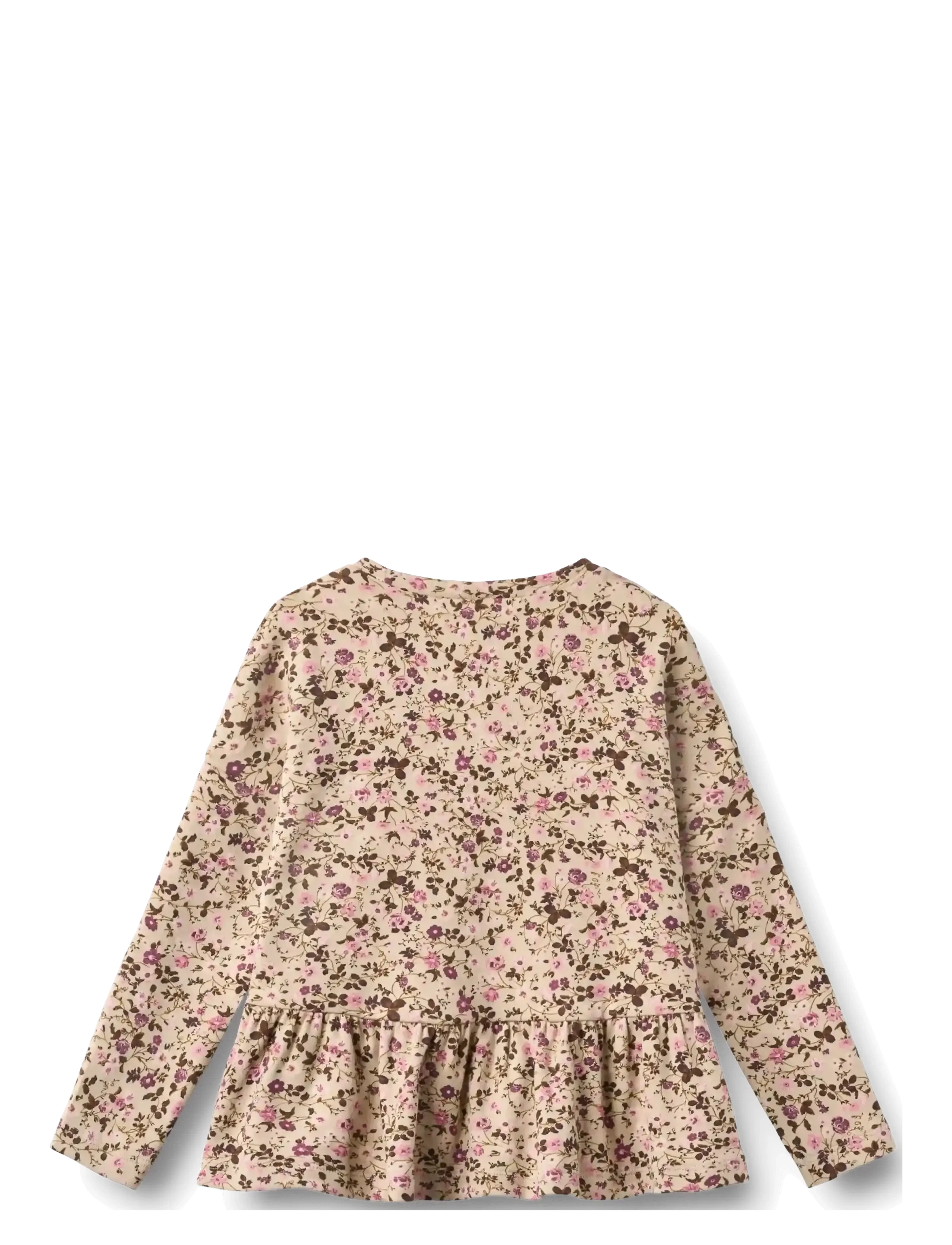 Wheat - T-shirt L/S Carolina - langärmelig - soft sand flower wine - 1