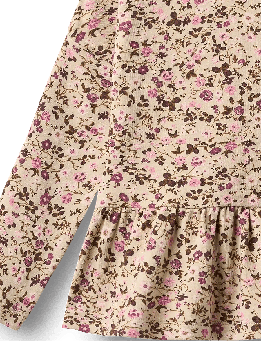 Wheat - T-shirt L/S Carolina - langärmelig - soft sand flower wine - 2