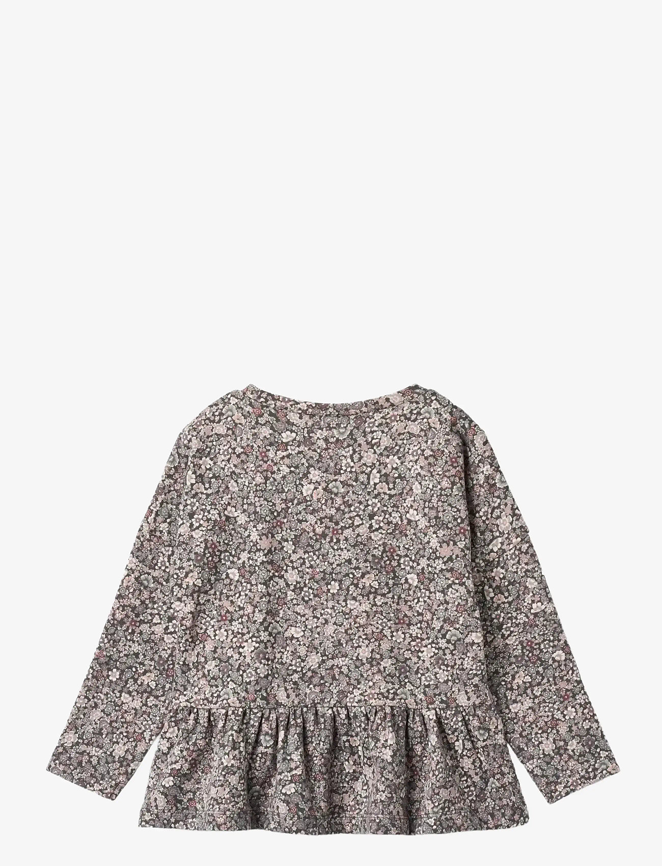 Wheat - T-shirt L/S Carolina - langermede t-skjorter - purple stone flowers - 2
