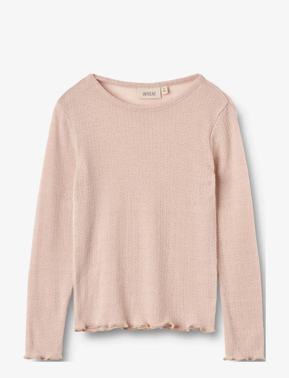 Wheat - Wool Silk T-shirt L/S Alli - long-sleeved t-shirts - pale lilac - 0