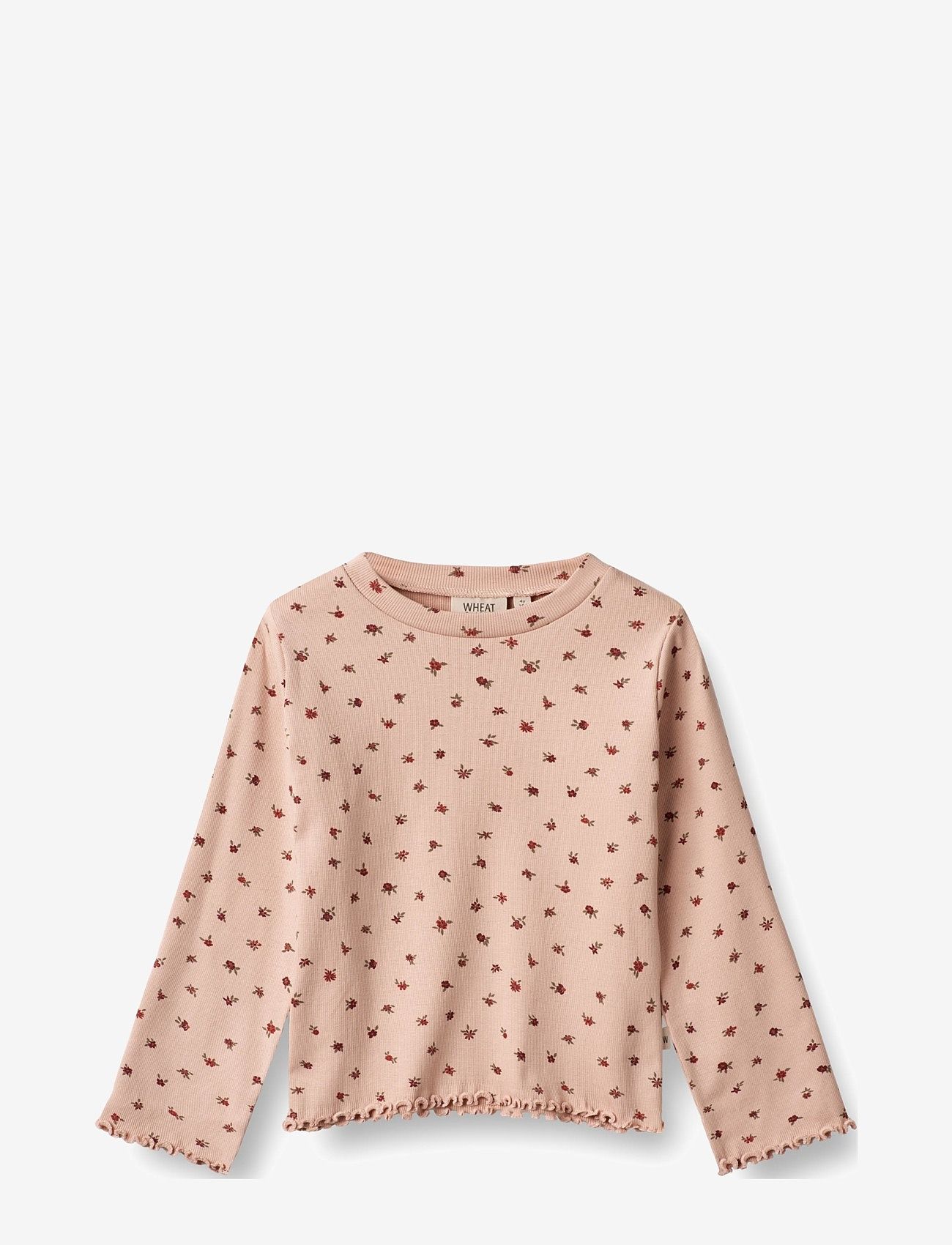 Wheat - T-Shirt Else - long-sleeved t-shirts - pink sand flowers - 0