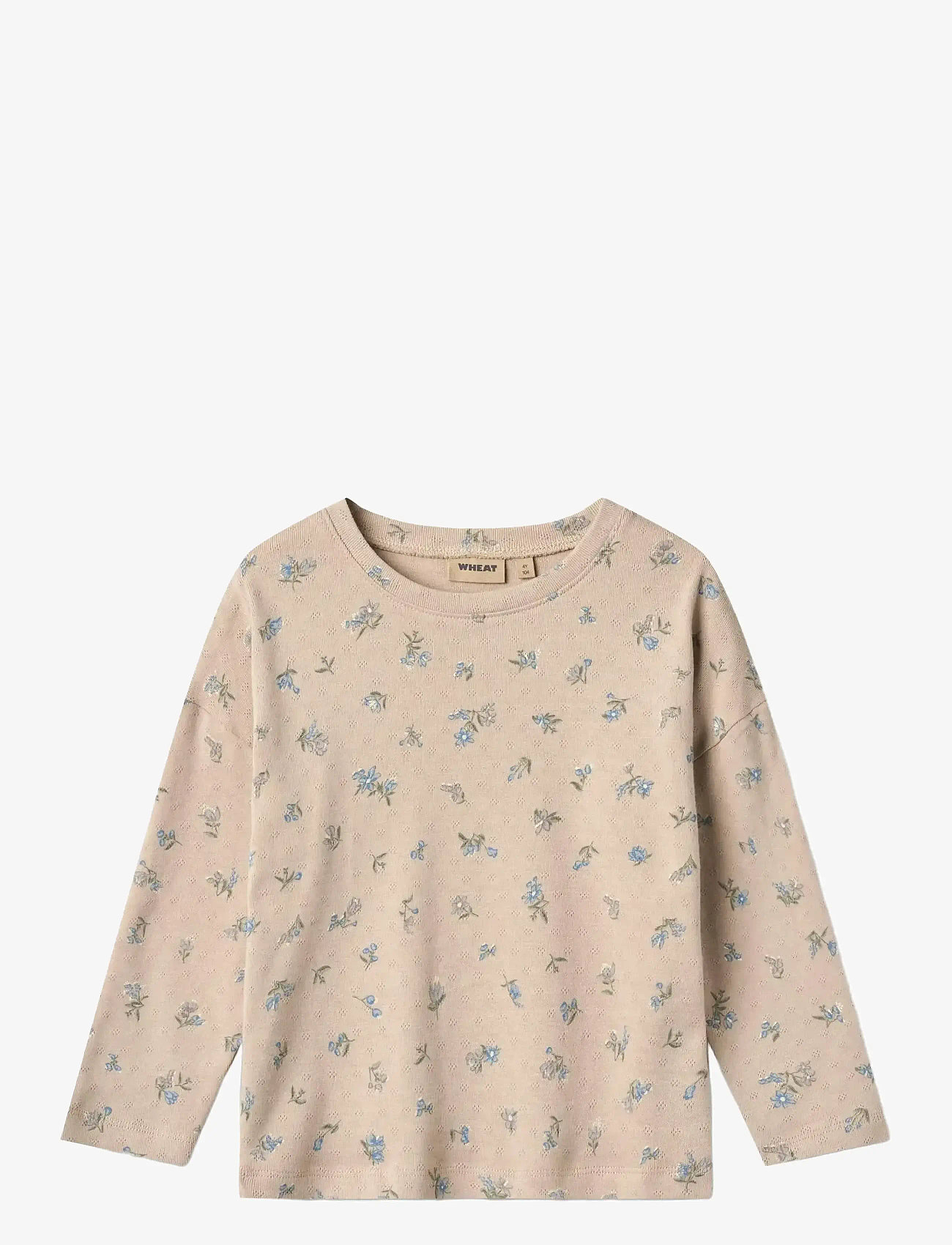 Wheat T-shirt L/S Thilda - Langärmelige - WARM SAND FLOWERS / beige