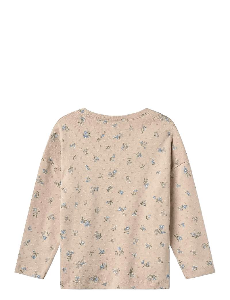 Wheat - T-shirt L/S Thilda - långärmade t-shirts - warm sand flowers - 1