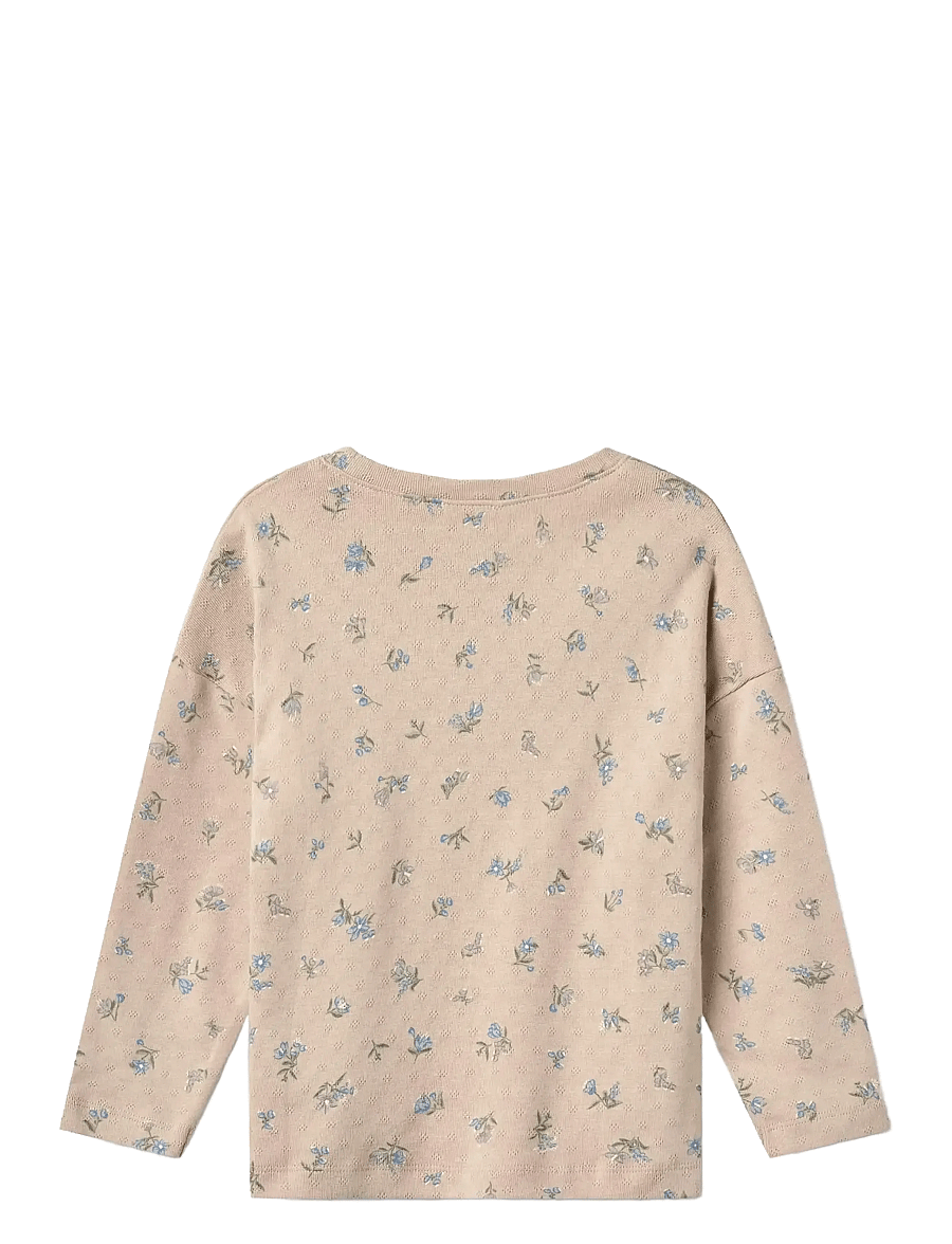 Wheat - T-shirt L/S Thilda - langermede t-skjorter - warm sand flowers - 1