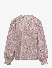 Wheat - T-Shirt Norma - long-sleeved - grey rose flowers - 0