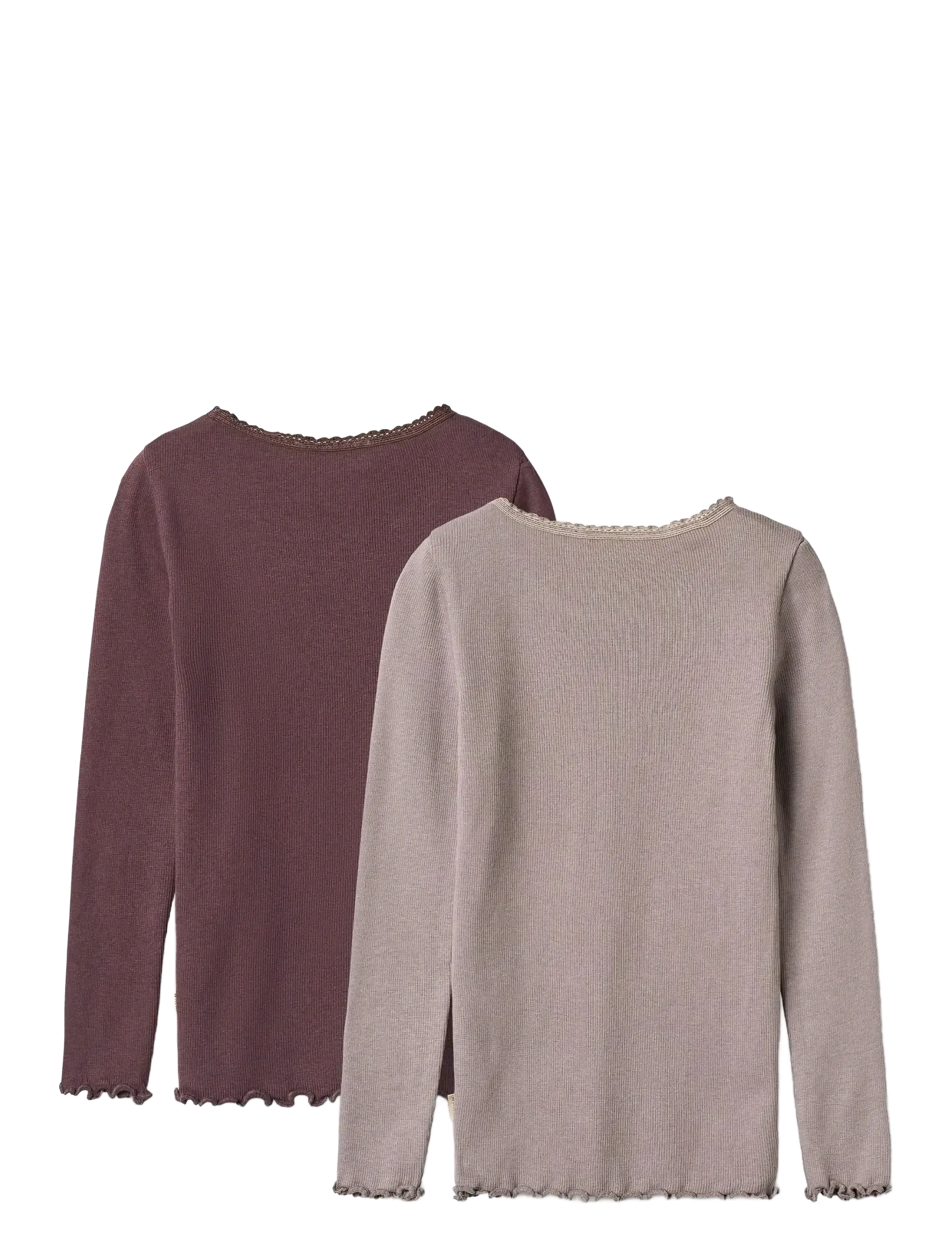 Wheat - 2 Rib T-Shirt L/S Reese - purple fudge - 1